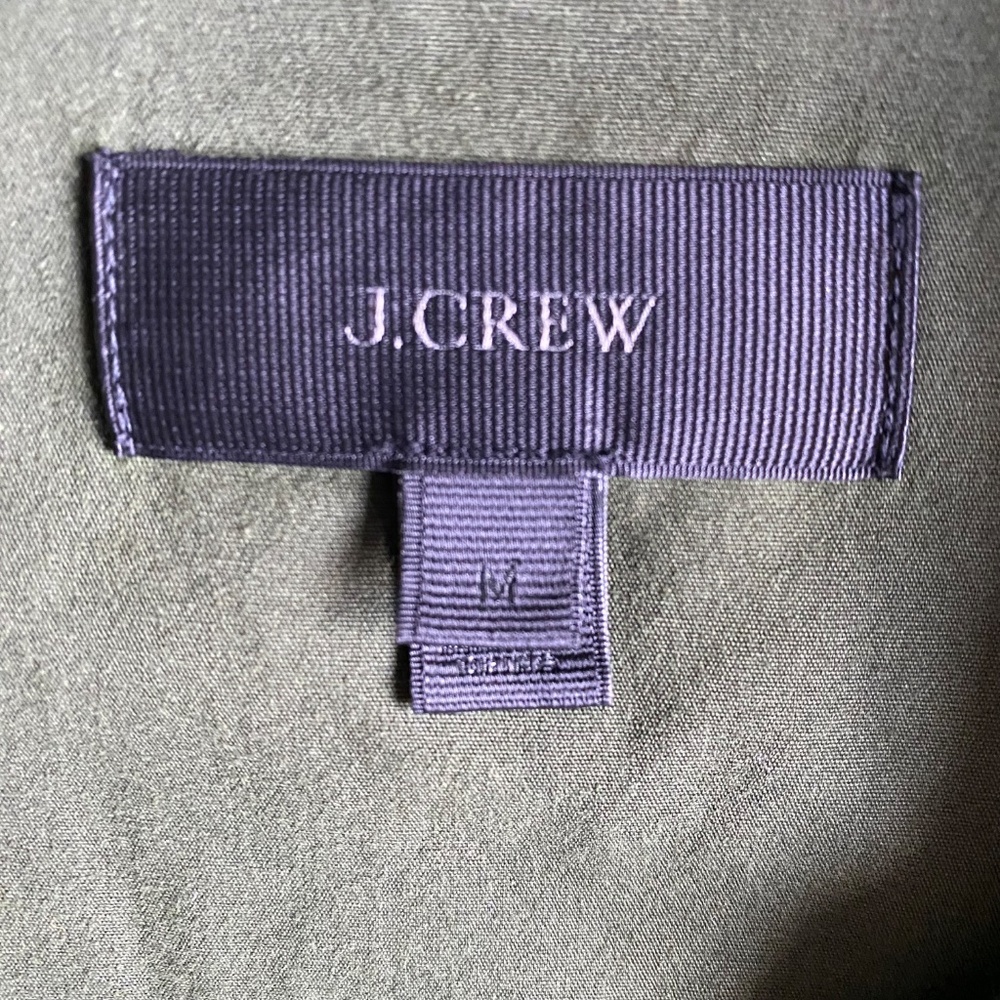 J. Crew green twill utility short swing field jacket Size M - Picture 11 of 13